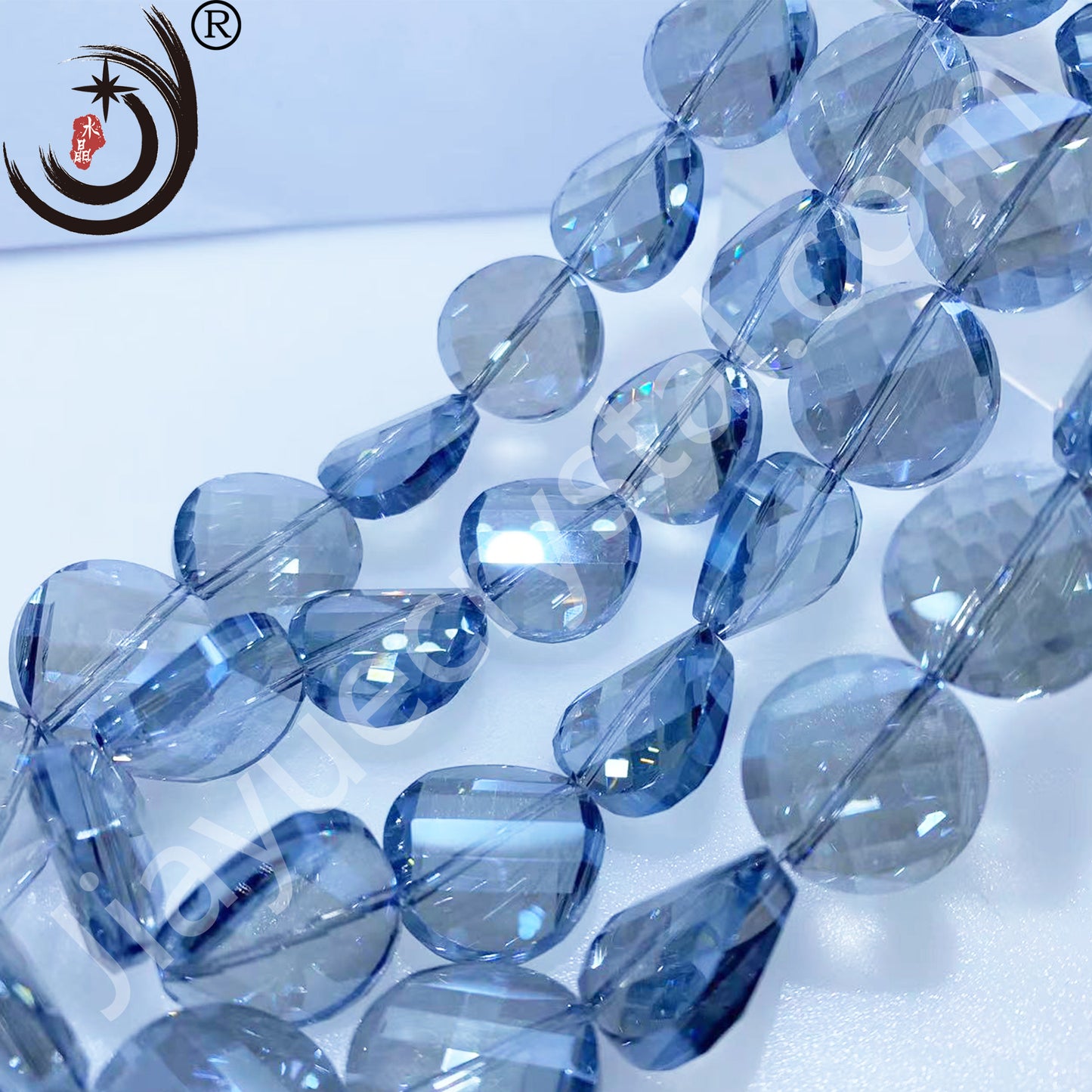 14MM Chinese ingot Crystal Glass Beads disco ball Wholesale For DIY Jewelry （50071）