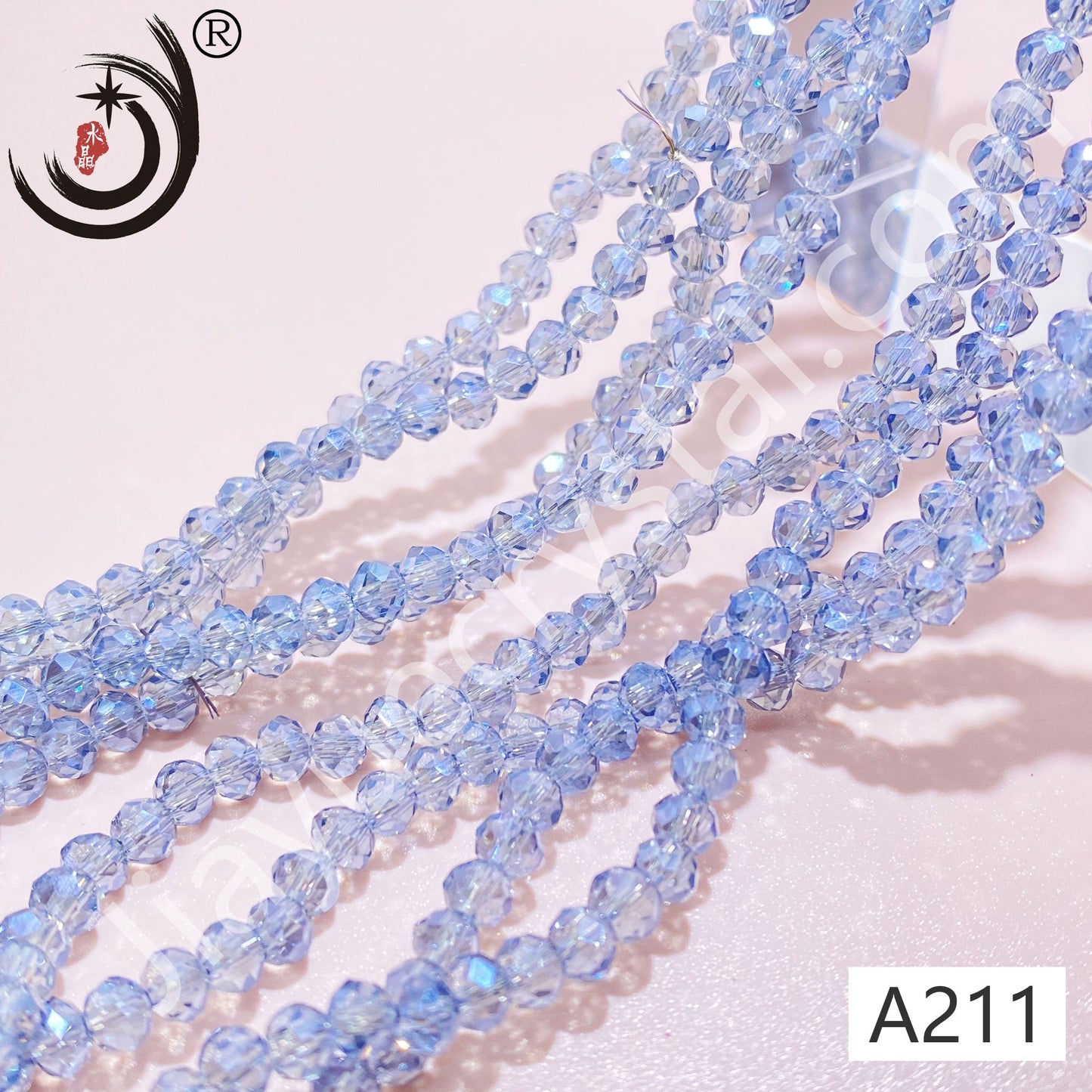 4MM Rondelle Beads Glass Crystal  Beads Wholesale For DIY Jewelry (10004)