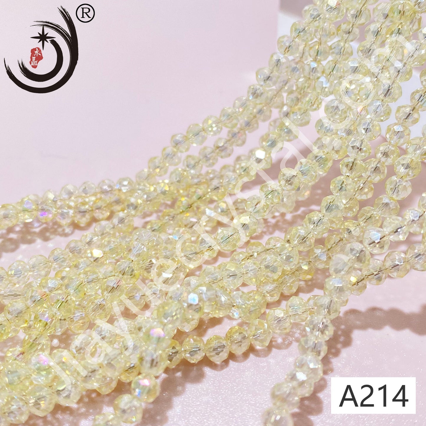 4MM Rondelle Beads Glass Crystal  Beads Wholesale For DIY Jewelry (10004)