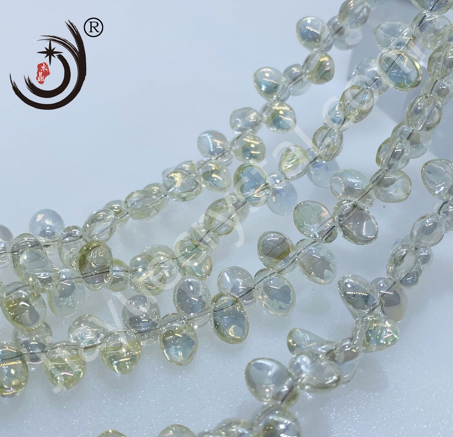 6MM Petals Shape Crystal Glass Beads Whole Sale For DIY Jewelry (15900)