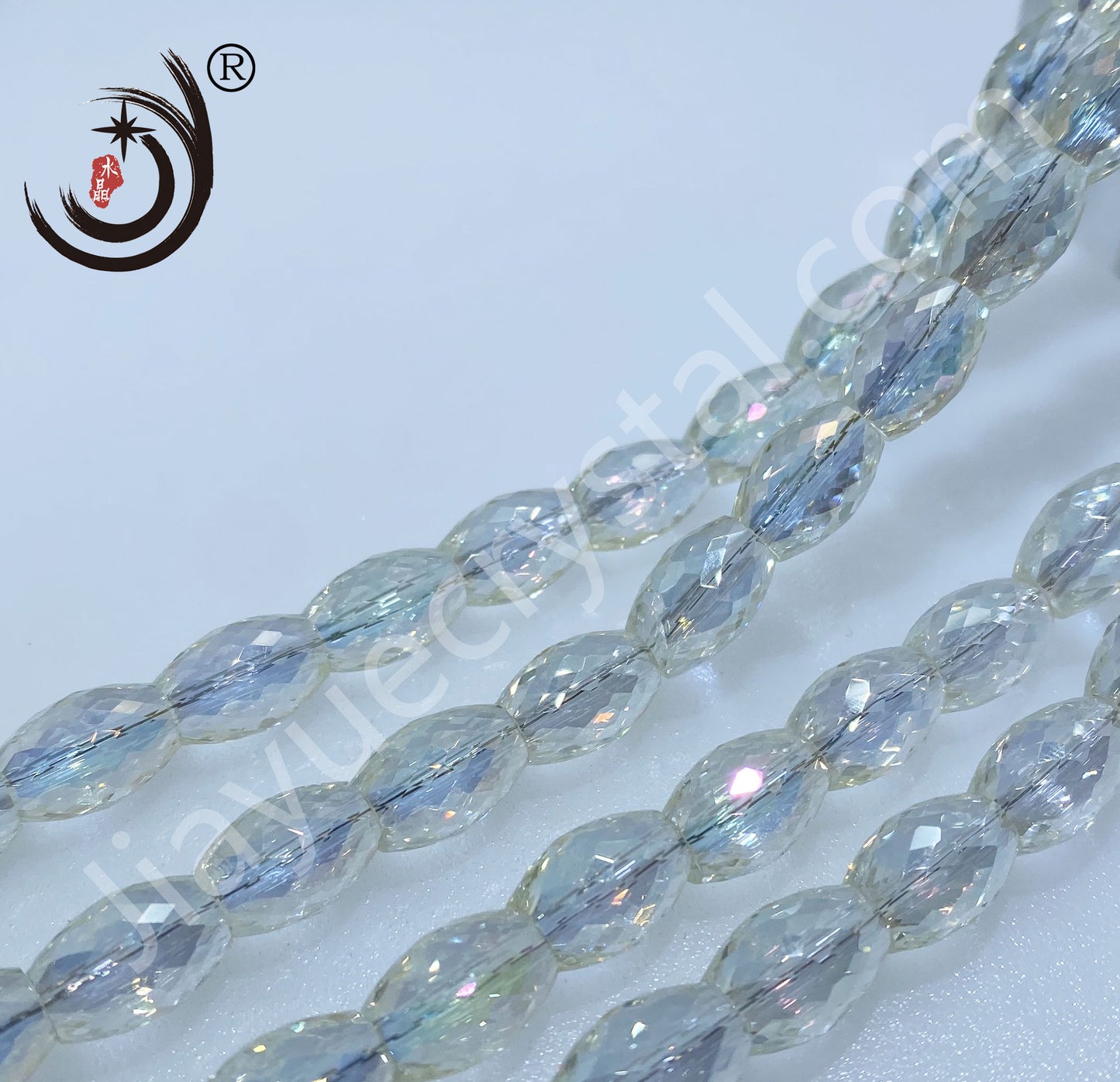 8MM Drum Beads Crystal Glass Beads Wholesale For DIY Jewelry (10108）