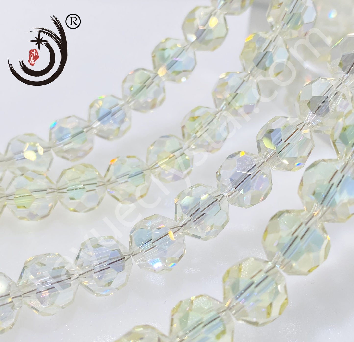 8MM Football Shape Crystal Glass Beads Wholesale For DIY Jewelry (10079)