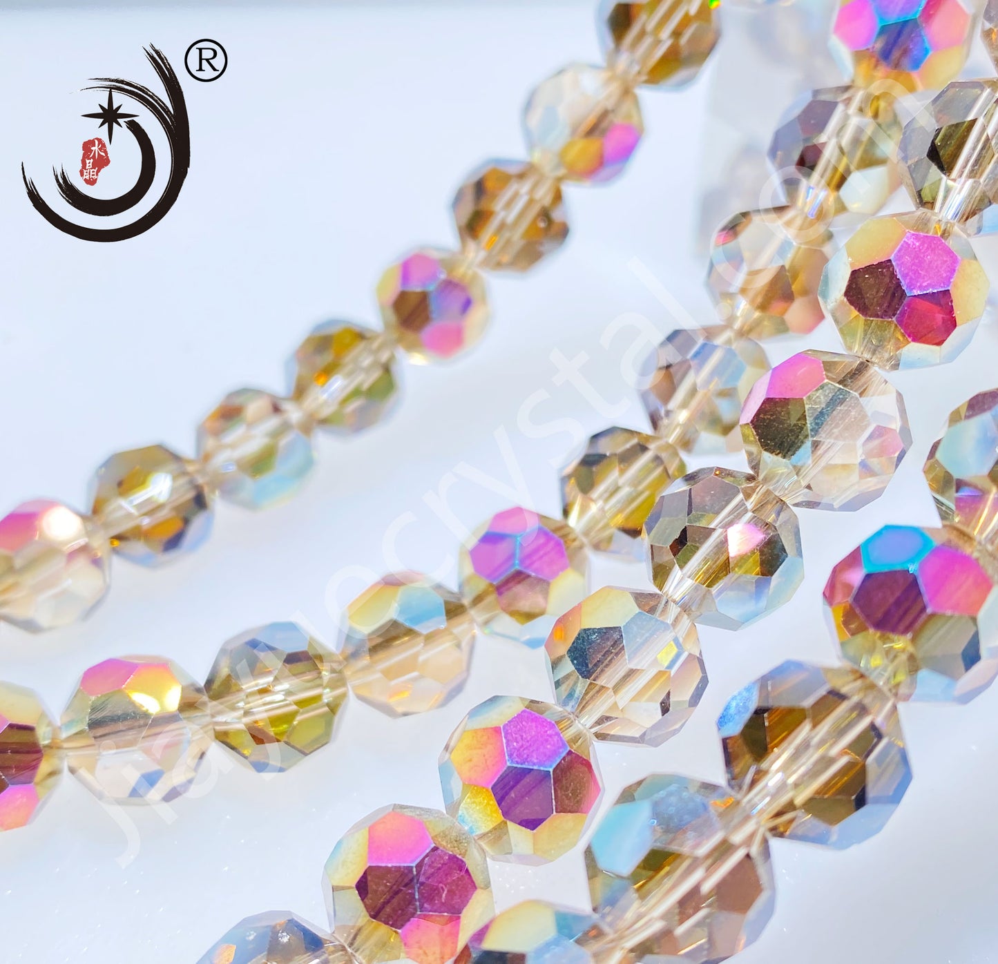 8MM Football Shape Crystal Glass Beads Wholesale For DIY Jewelry (10079)