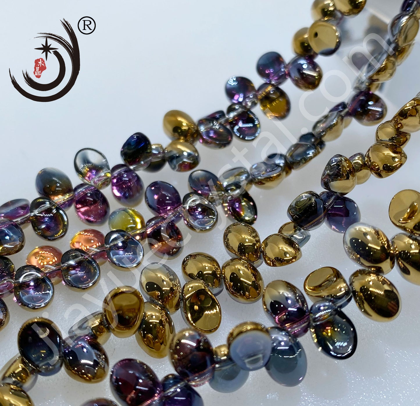 6MM Petals Shape Crystal Glass Beads Whole Sale For DIY Jewelry (15900)