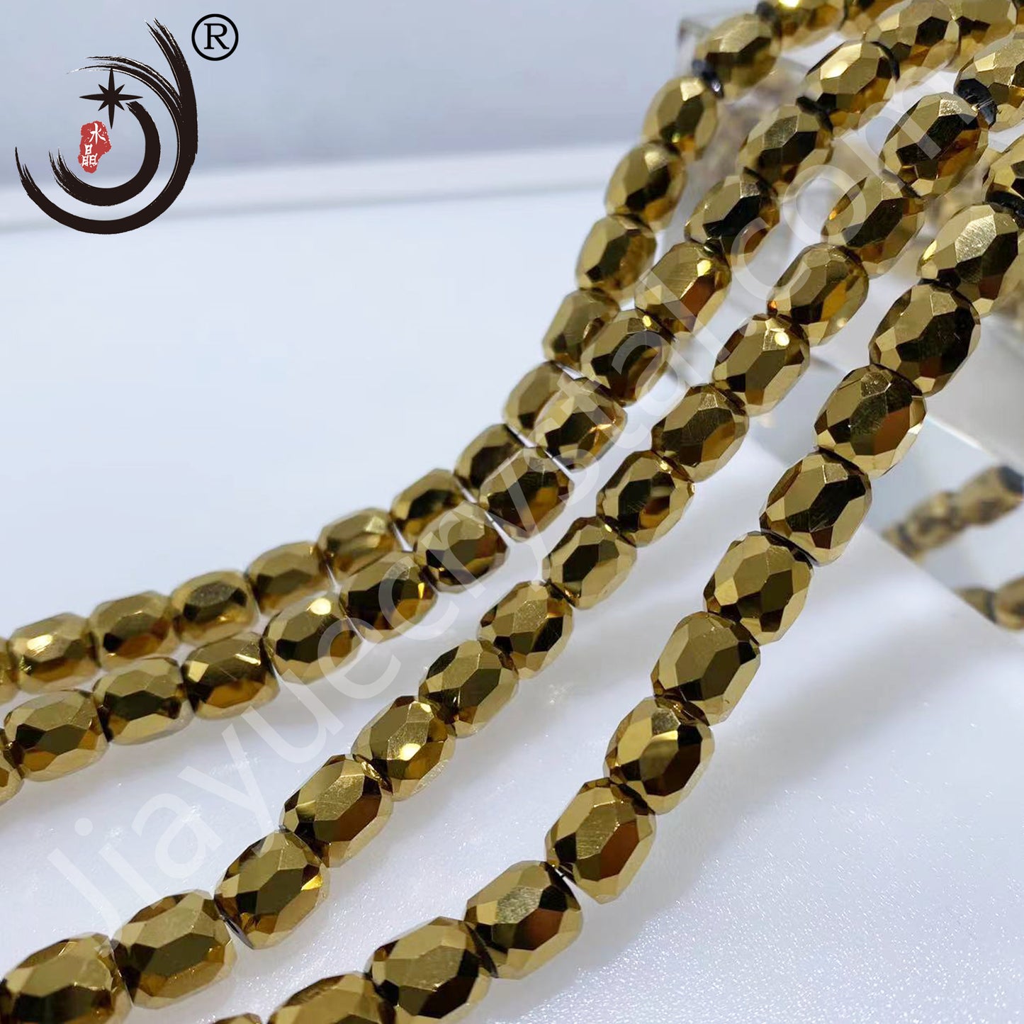 8MM Cylinder Crystal Glass Beads Whole Sale For Jewelry (10138)