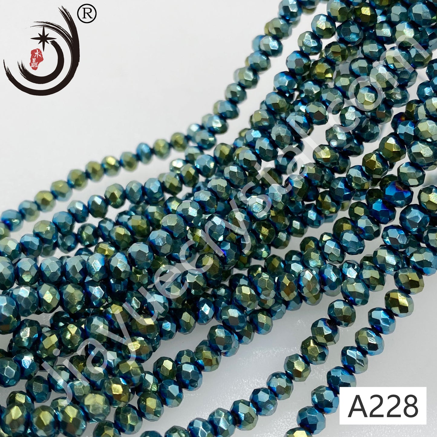 1MM Rondelle Beads Glass Crystal  Beads Wholesale For DIY Jewelry (10001)