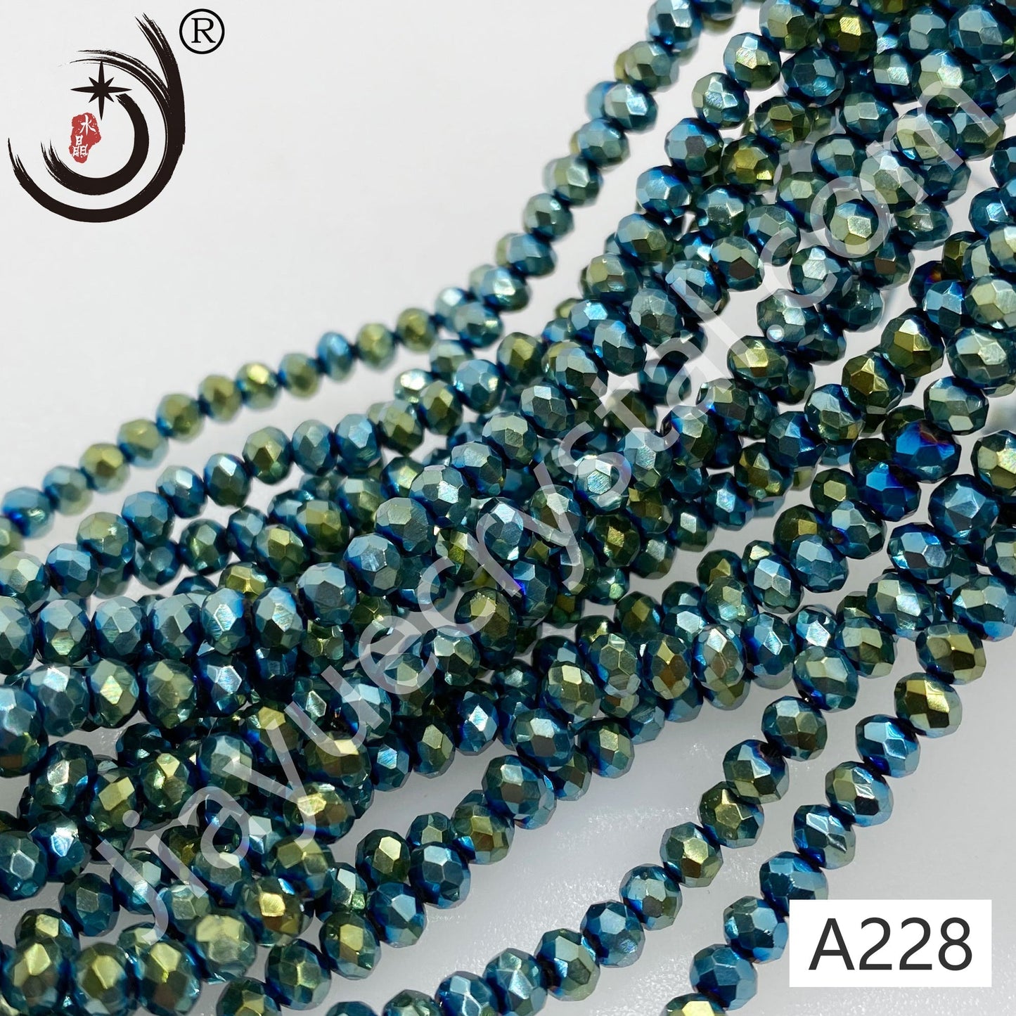 4MM Rondelle Beads Glass Crystal  Beads Wholesale For DIY Jewelry (10004)