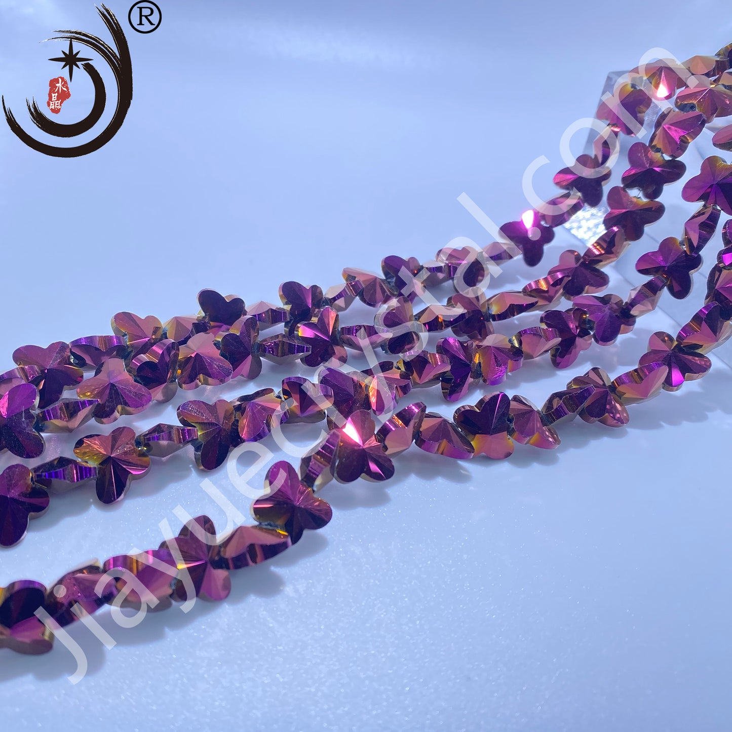 10MM/14MM Butterfly Beads Glass Crystal Beads Wholesale For DIY Jewelry(50034)