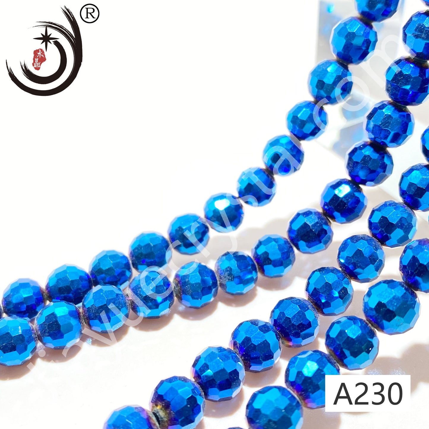 8MM 96 Faceted Round Crystal Glass Beads disco ball Wholesale For DIY Jewelry（10093）