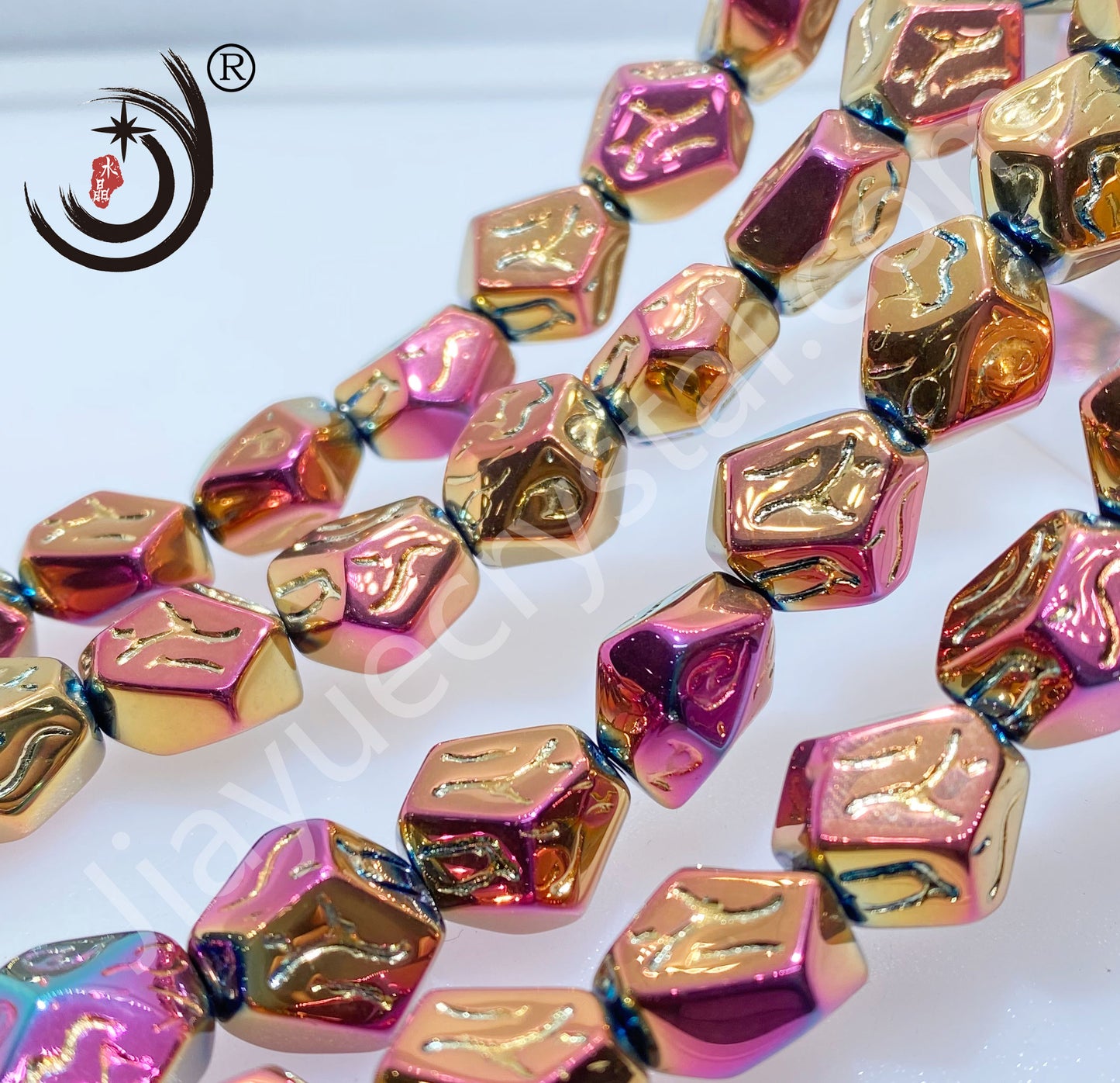 Stone Shape Crystal Glass Beads Whole Sale For DIY Jewelry (30024)