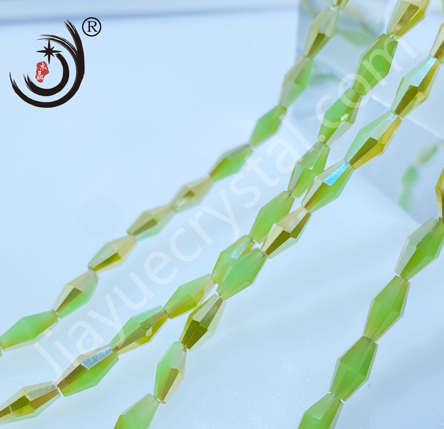 4x8MM Long Pointed Beads Crystal Glass Beads Whole Sale For DIY Jewelry (10061）