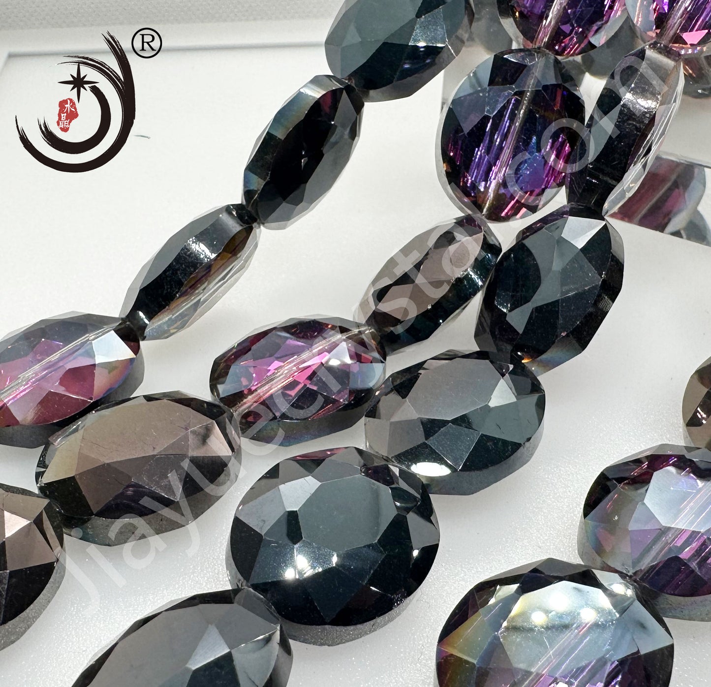 16X20MM Faceted Oval Crystal Glass Beads Whole Sale For DIY Jewelry (50063)