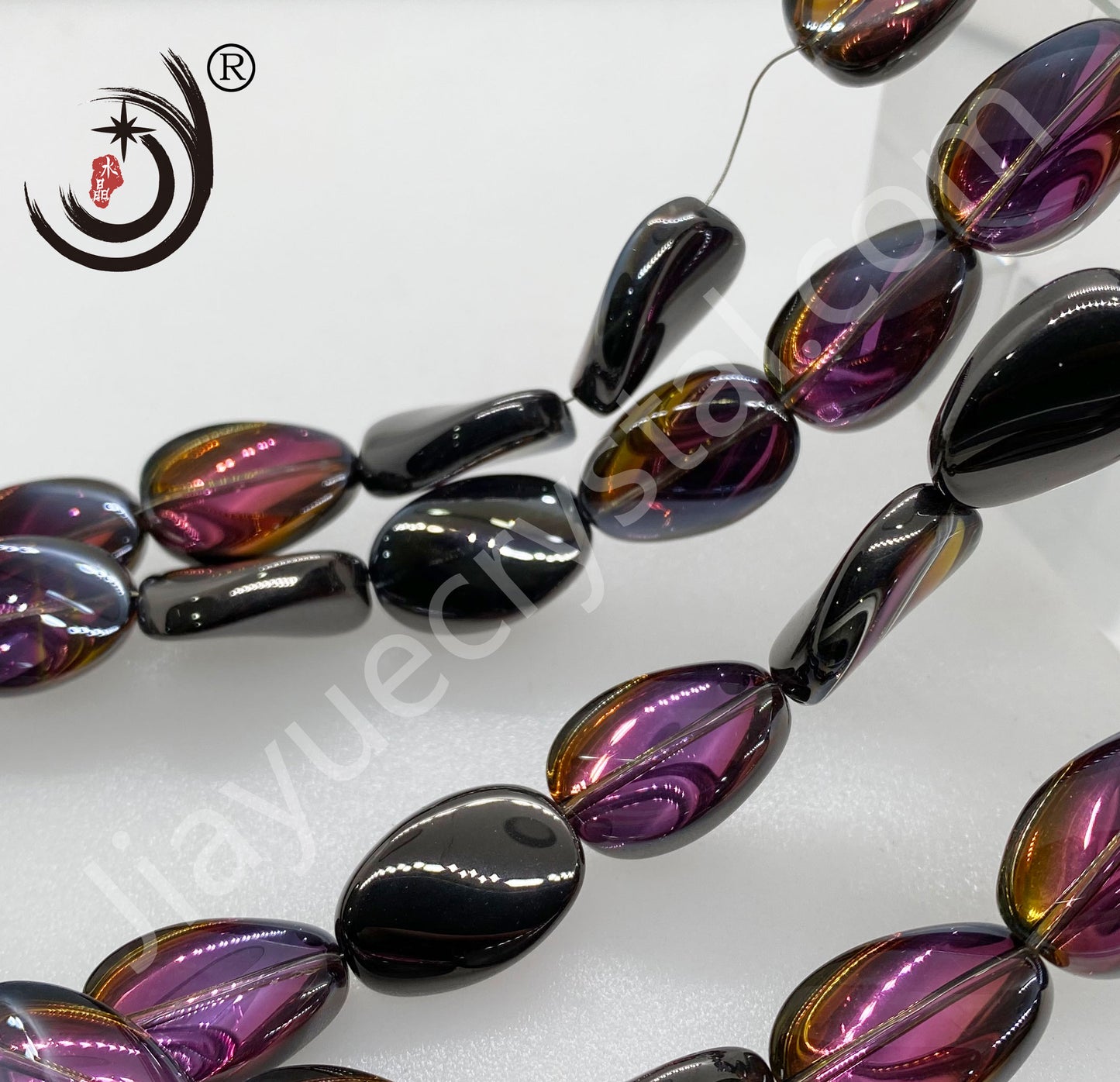 18MM Willow Leaf Shape Crystal Glass Beads Whole Sale For DIY Jewelry (30018)