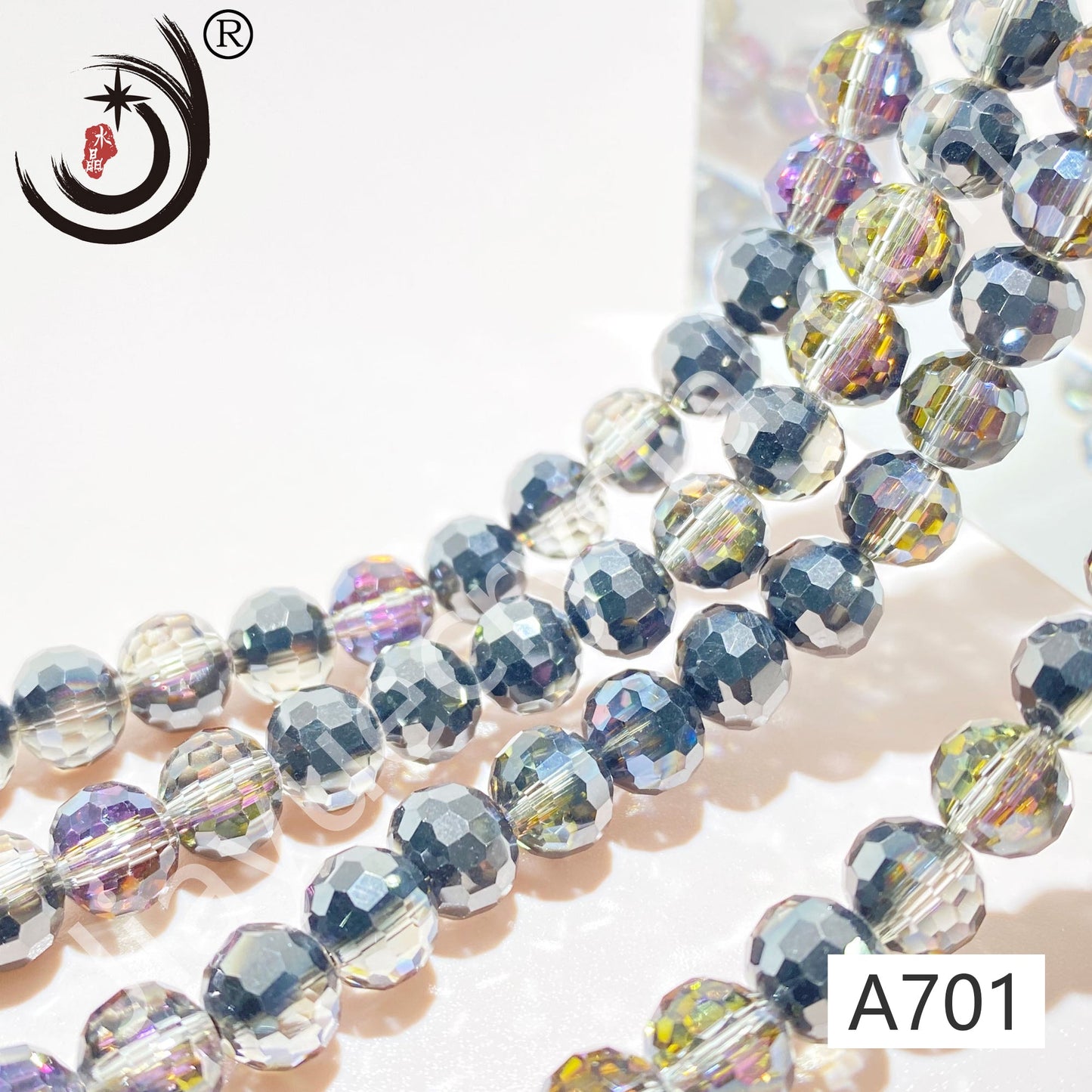 8MM 96 Faceted Round Crystal Glass Beads disco ball Wholesale For DIY Jewelry（10093）