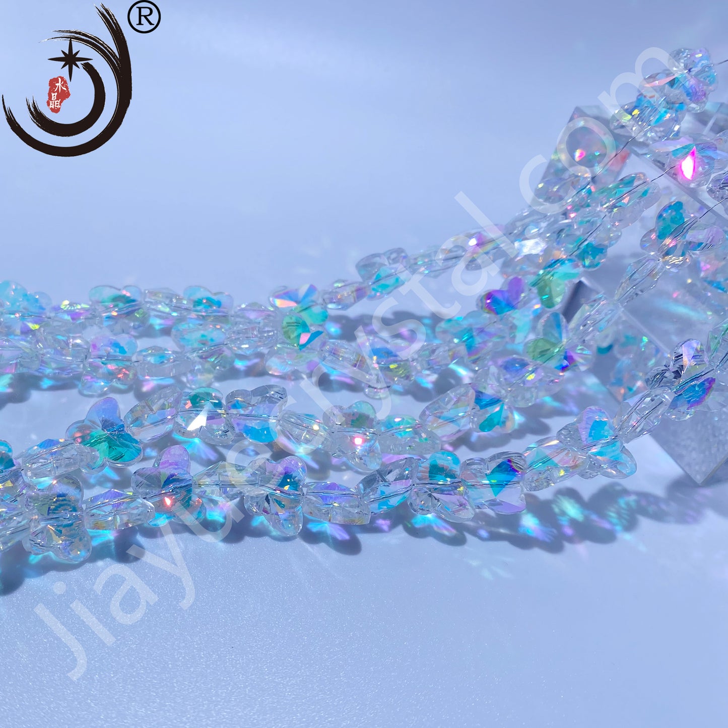 10MM/14MM Butterfly Beads Glass Crystal Beads Wholesale For DIY Jewelry(50034)