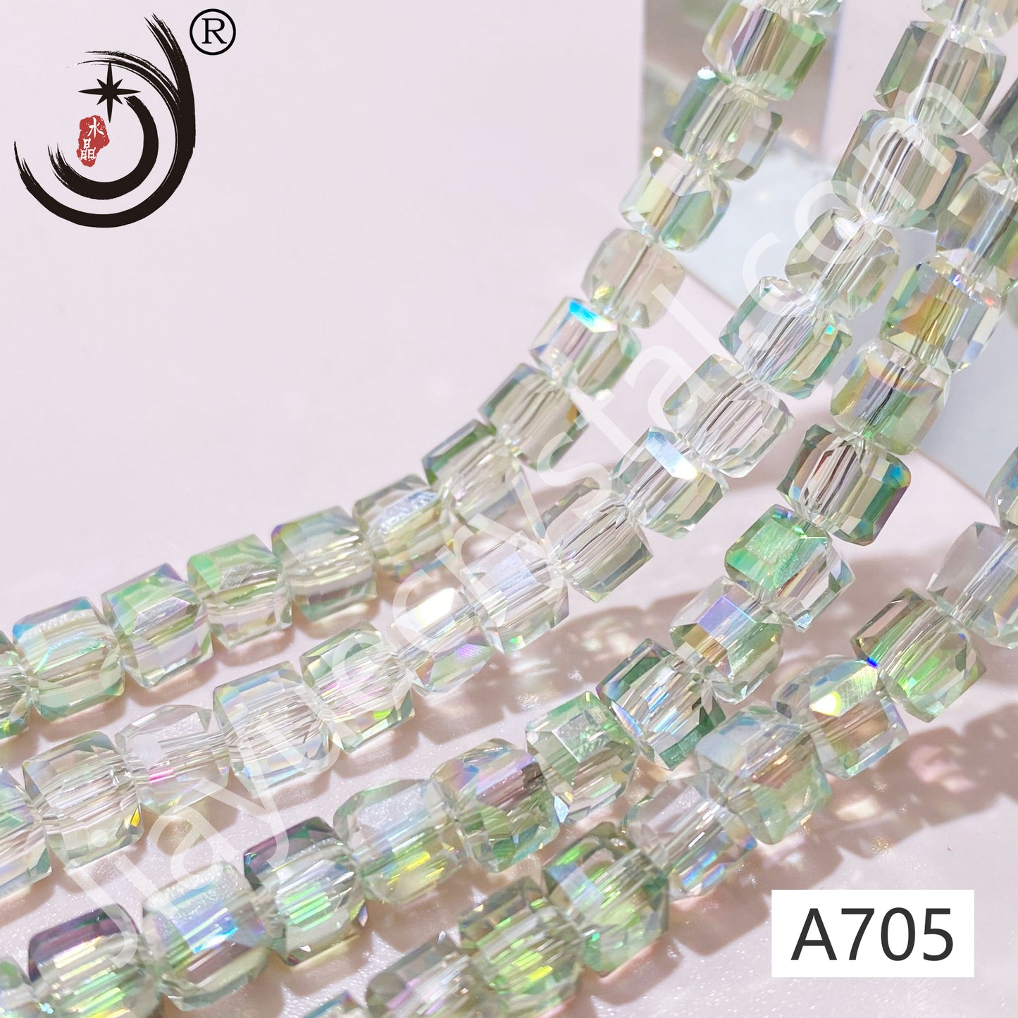 2MM Cubes and Squares Beads Glass Crystal Beads Wholesale For DIY Jewelry (10025)