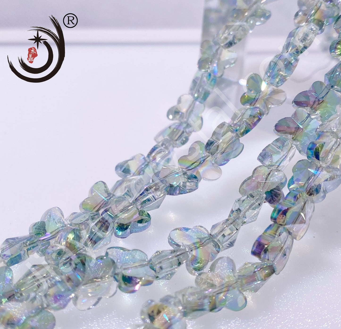 10MM/14MM Butterfly Beads Glass Crystal Beads Wholesale For DIY Jewelry(50034)