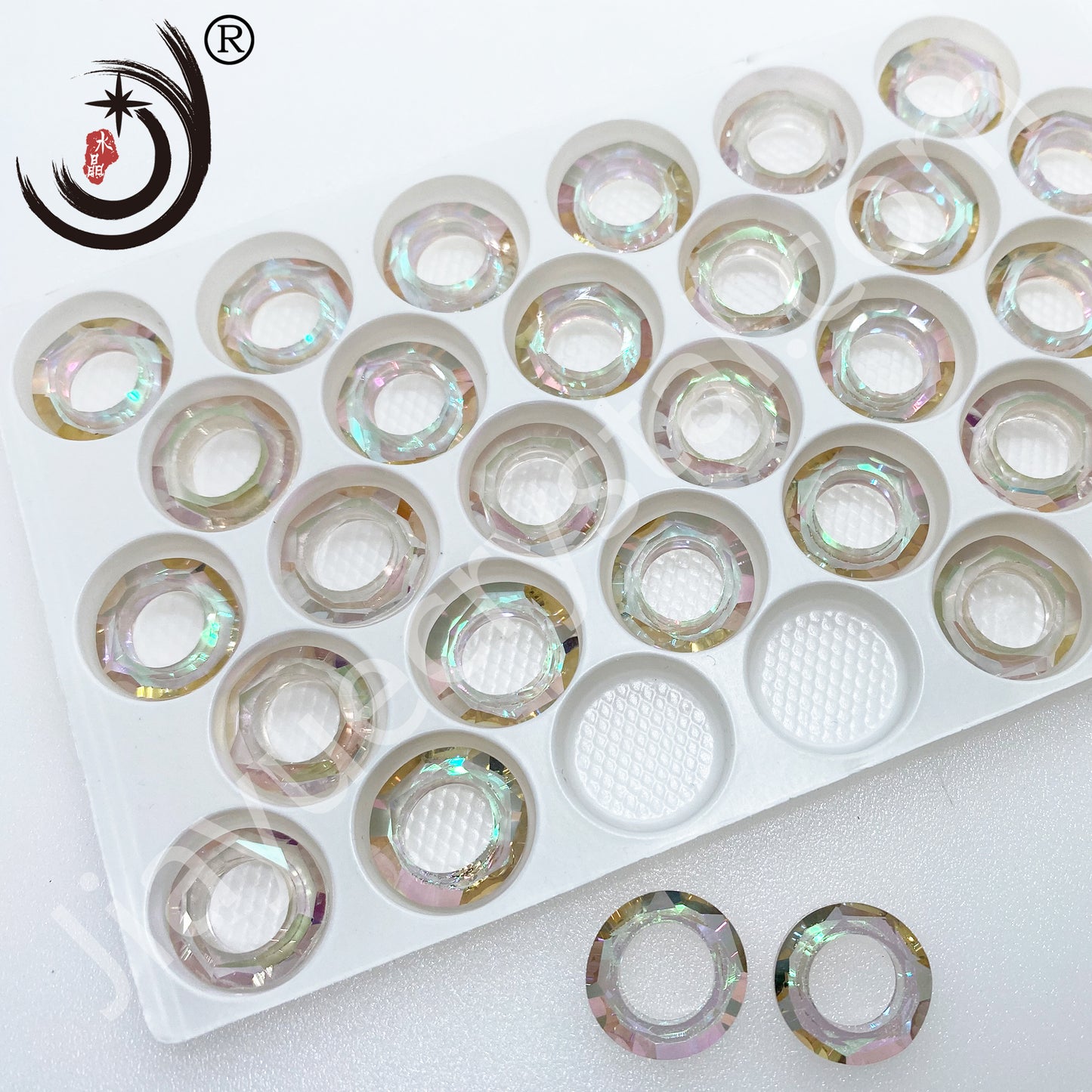 10MM Angel Ring  Glass Crystal  Ring Wholesale For DIY Jewelry （42000）