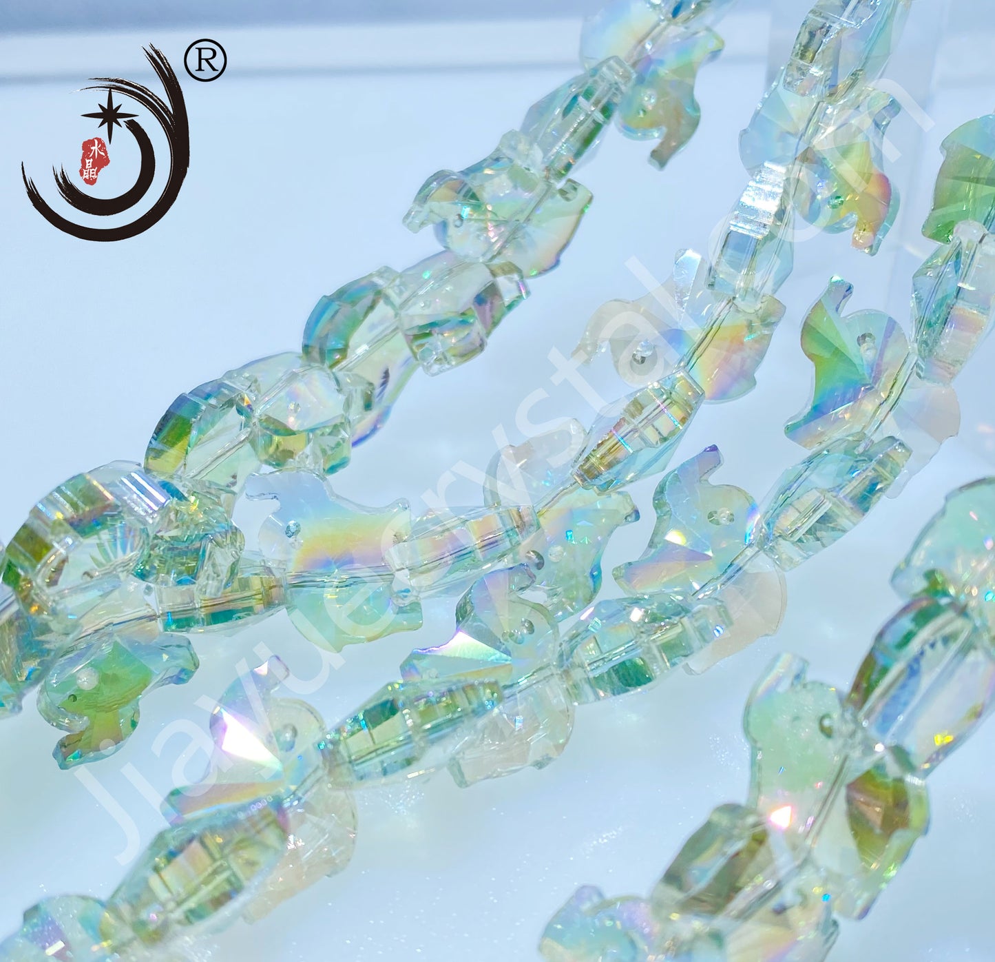 16MM Elephant Shape Crystal Glass Beads Whole Sale For DIY Jewelry (50060)