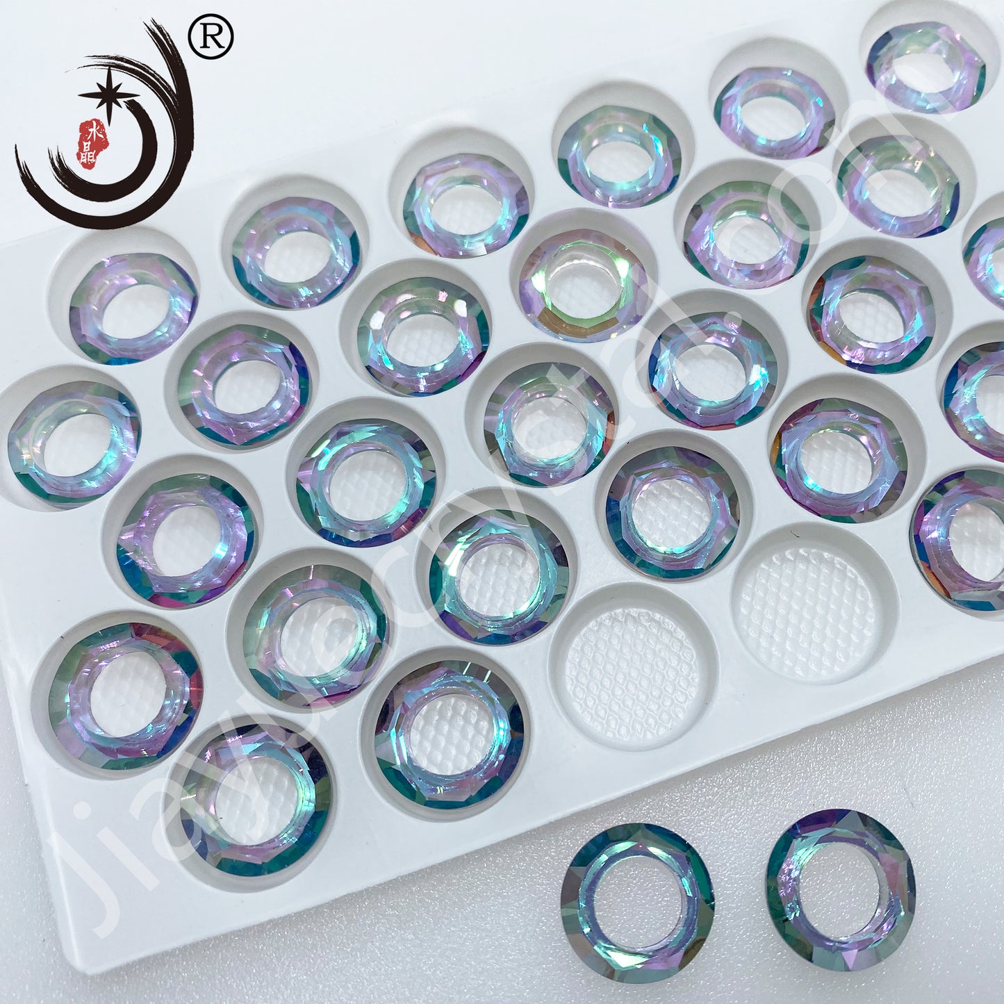 10MM Angel Ring  Glass Crystal  Ring Wholesale For DIY Jewelry （42000）