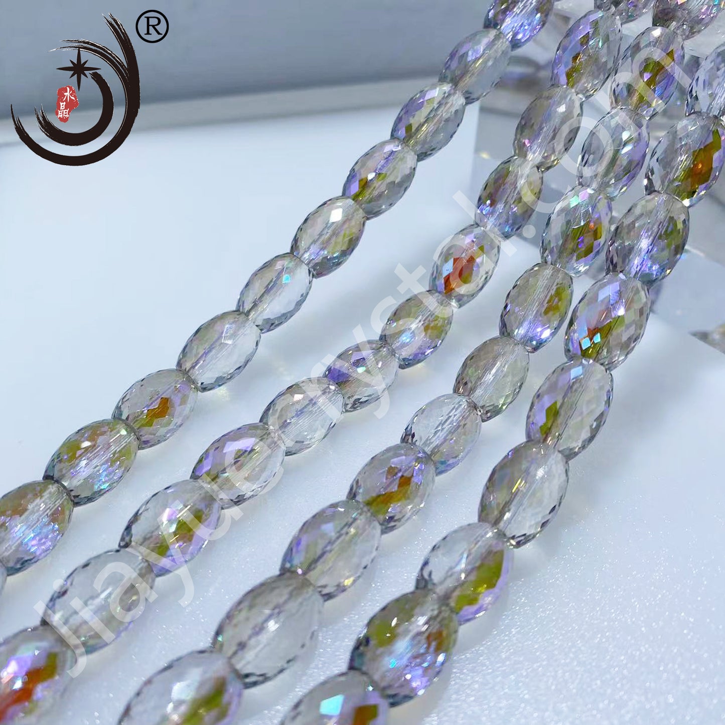 8MM Drum Beads Crystal Glass Beads Wholesale For DIY Jewelry (10108）