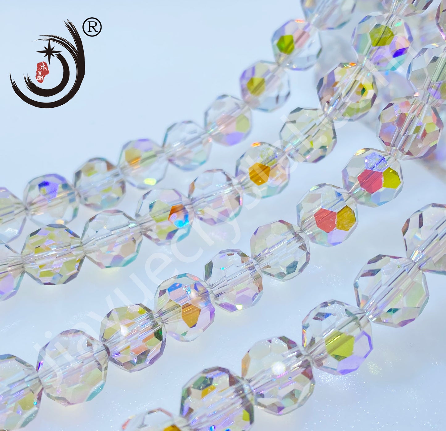 8MM Football Shape Crystal Glass Beads Wholesale For DIY Jewelry (10079)