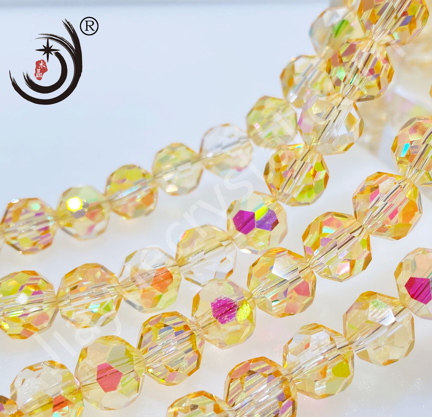 8MM Football Shape Crystal Glass Beads Wholesale For DIY Jewelry (10079)