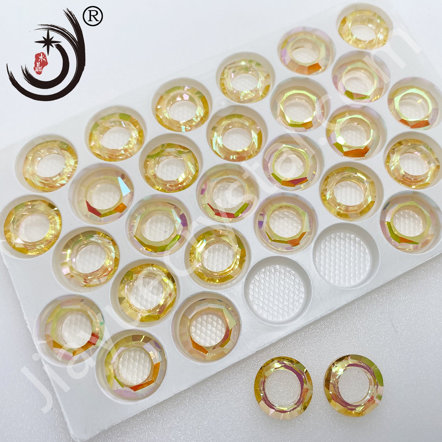 10MM Angel Ring  Glass Crystal  Ring Wholesale For DIY Jewelry （42000）