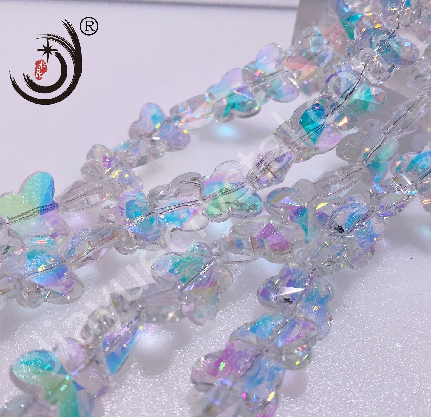 10MM/14MM Butterfly Beads Glass Crystal Beads Wholesale For DIY Jewelry(50034)