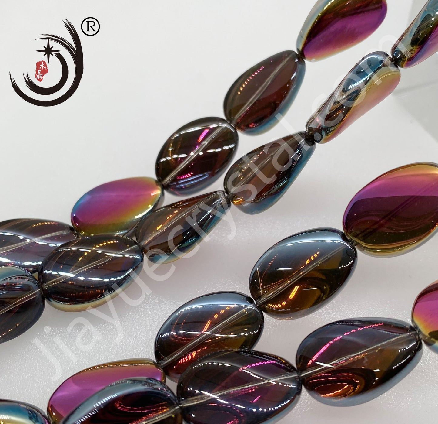 18MM Willow Leaf Shape Crystal Glass Beads Whole Sale For DIY Jewelry (30018)