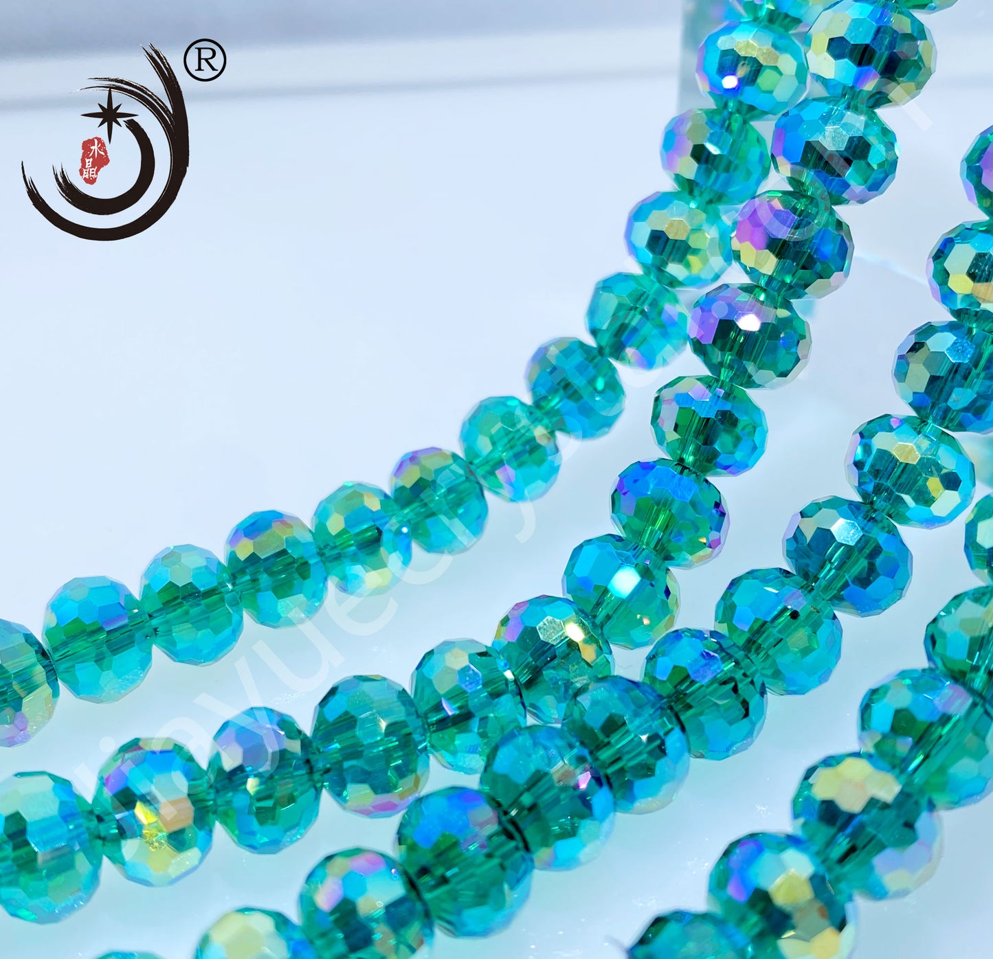 8MM 96 Faceted Rondelle Crystal Glass Beads Wholesale For DIY Jewelry (15500)