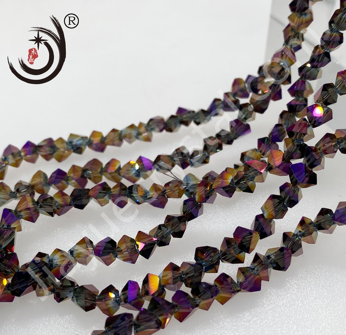 4MM/6MM Triangle Shape Crystal Glass Beads Wholesale For DIY Jewelry (15602)