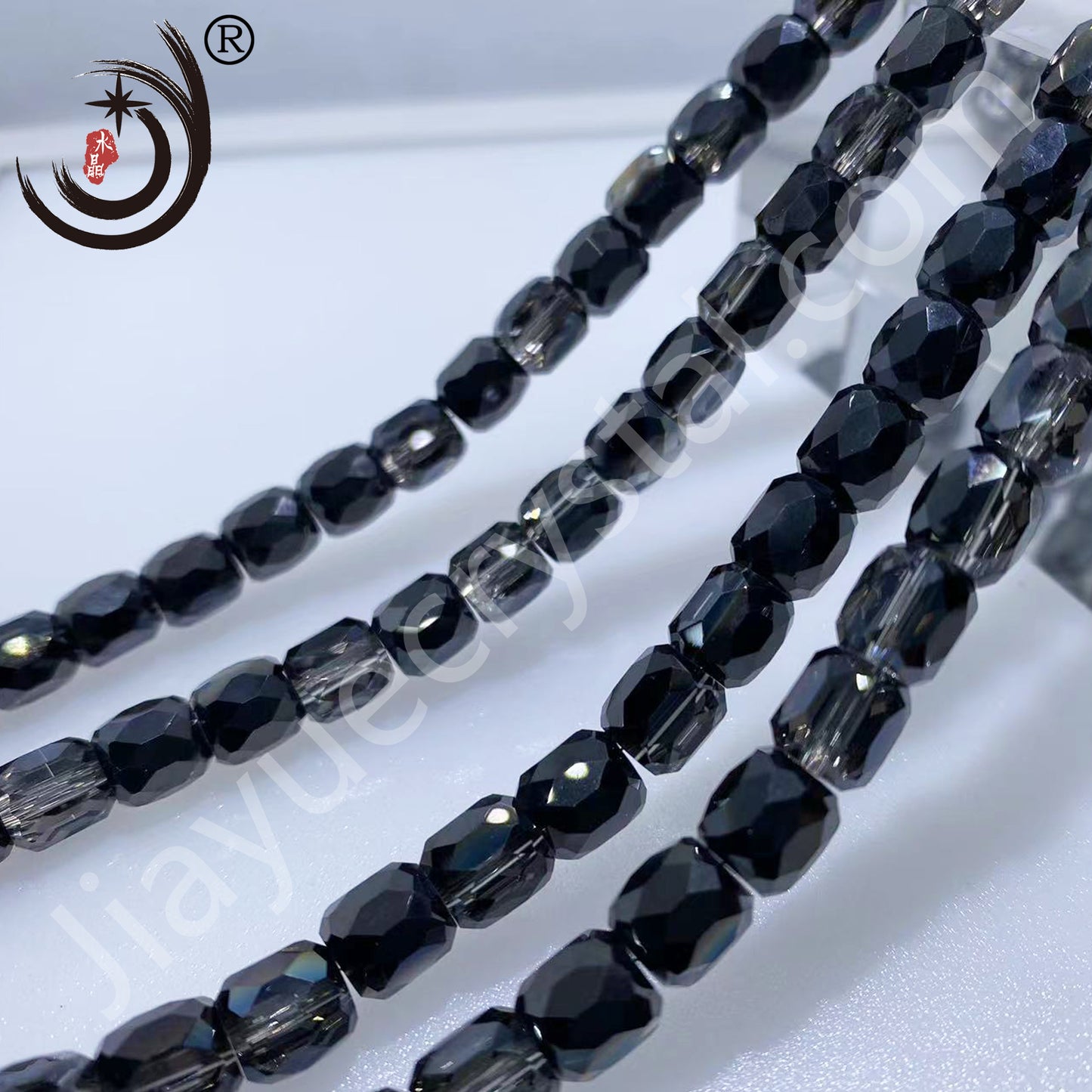 8MM Cylinder Crystal Glass Beads Whole Sale For Jewelry (10138)