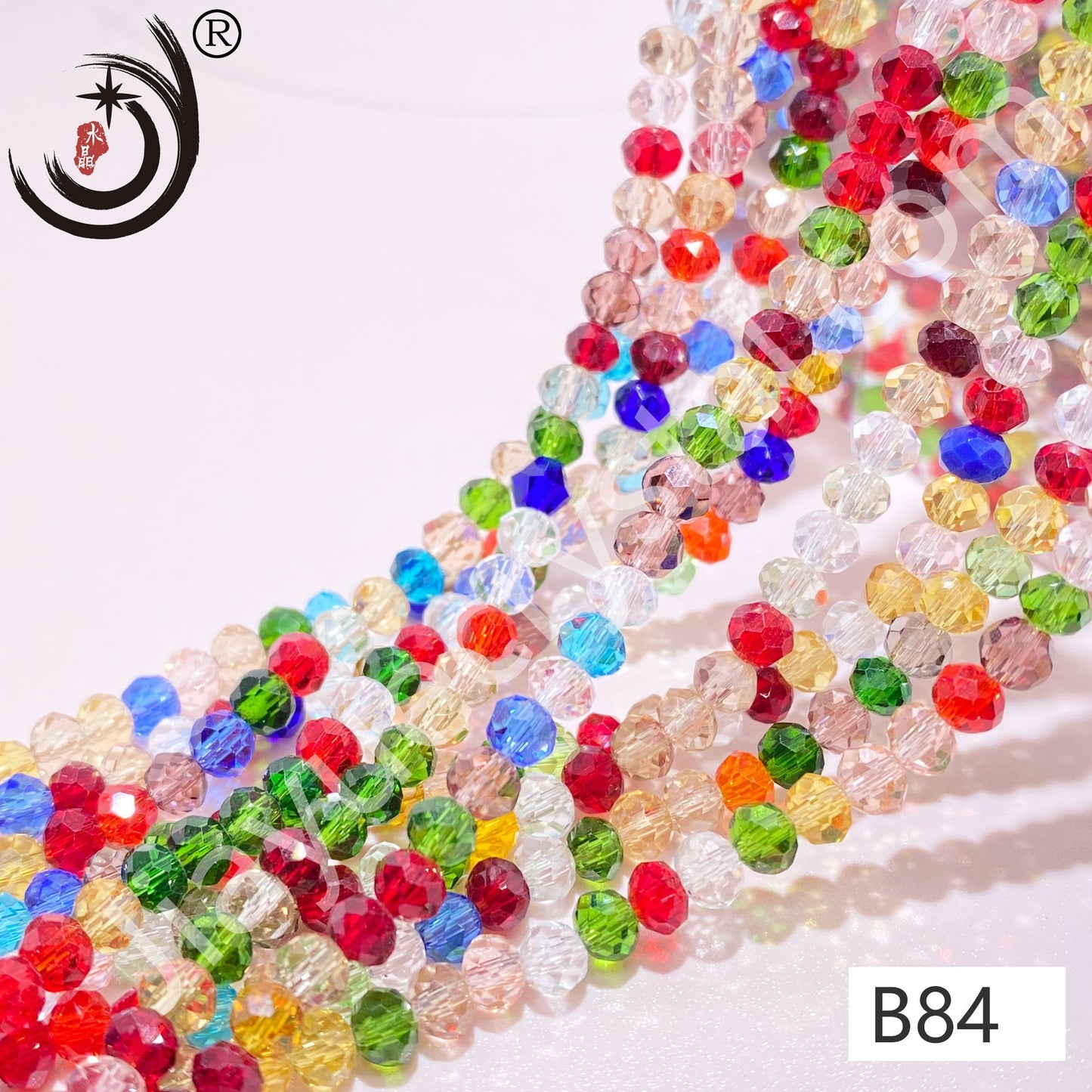 4MM Rondelle Beads Glass Crystal  Beads Wholesale For DIY Jewelry (10004)