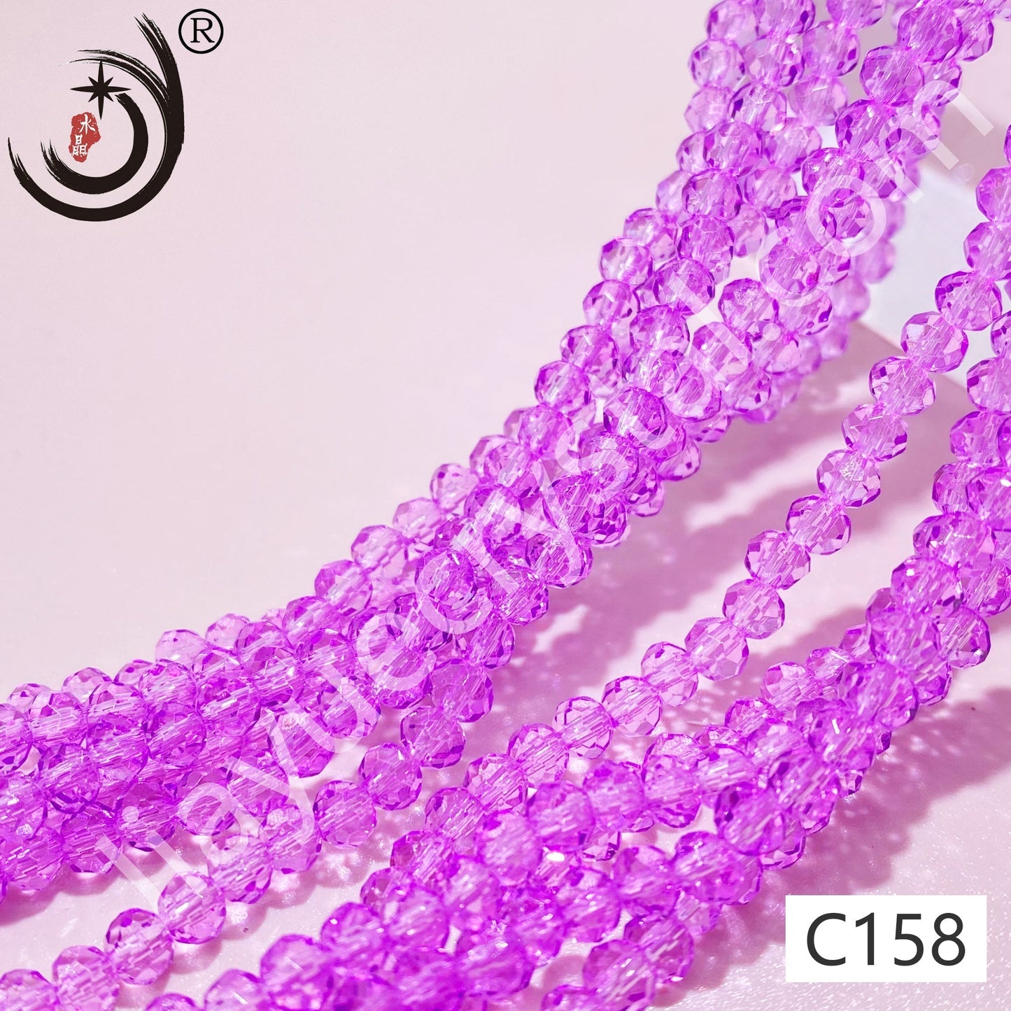 4MM Rondelle Beads Glass Crystal  Beads Wholesale For DIY Jewelry (10004)