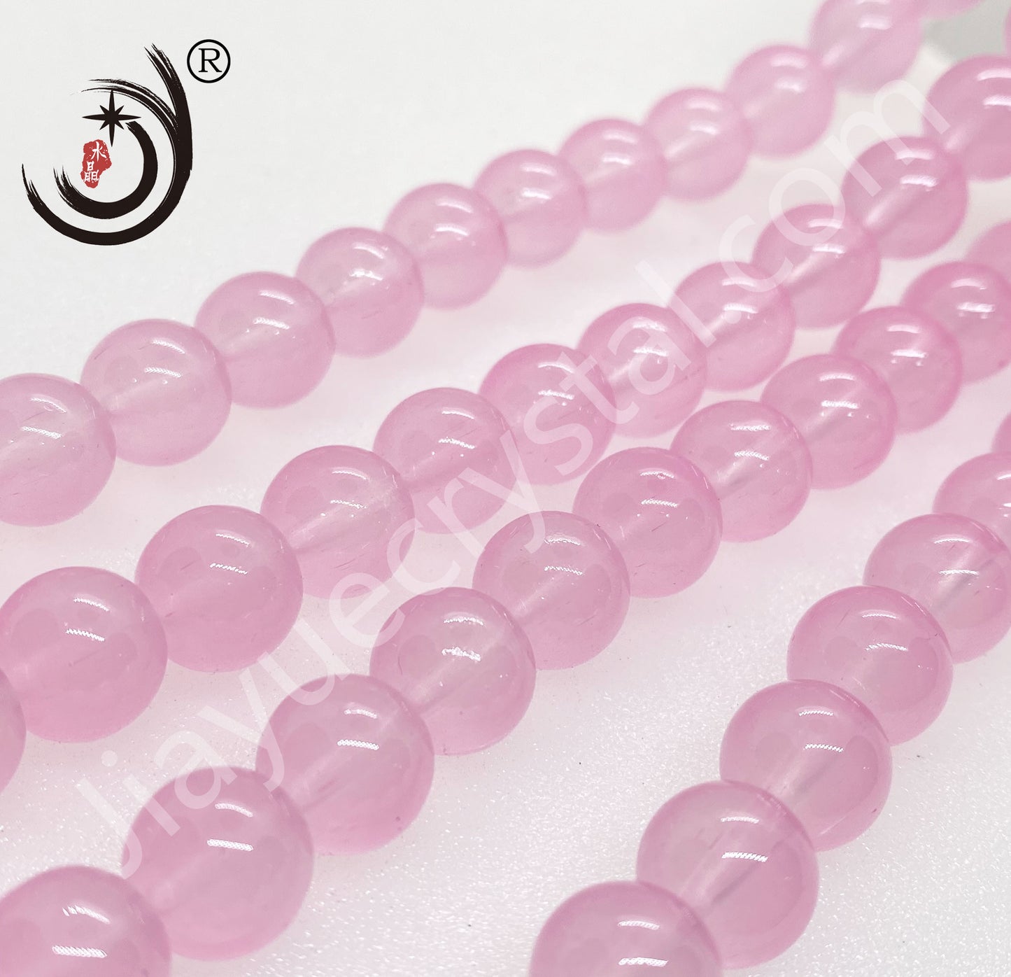 8MM Paint Color Beads Round Glass Crystal Beads Wholesale For DIY Jewelry (19700)