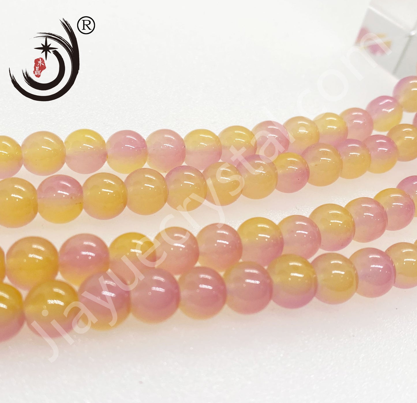 8MM Paint Color Beads Round Glass Crystal Beads Wholesale For DIY Jewelry (19700)