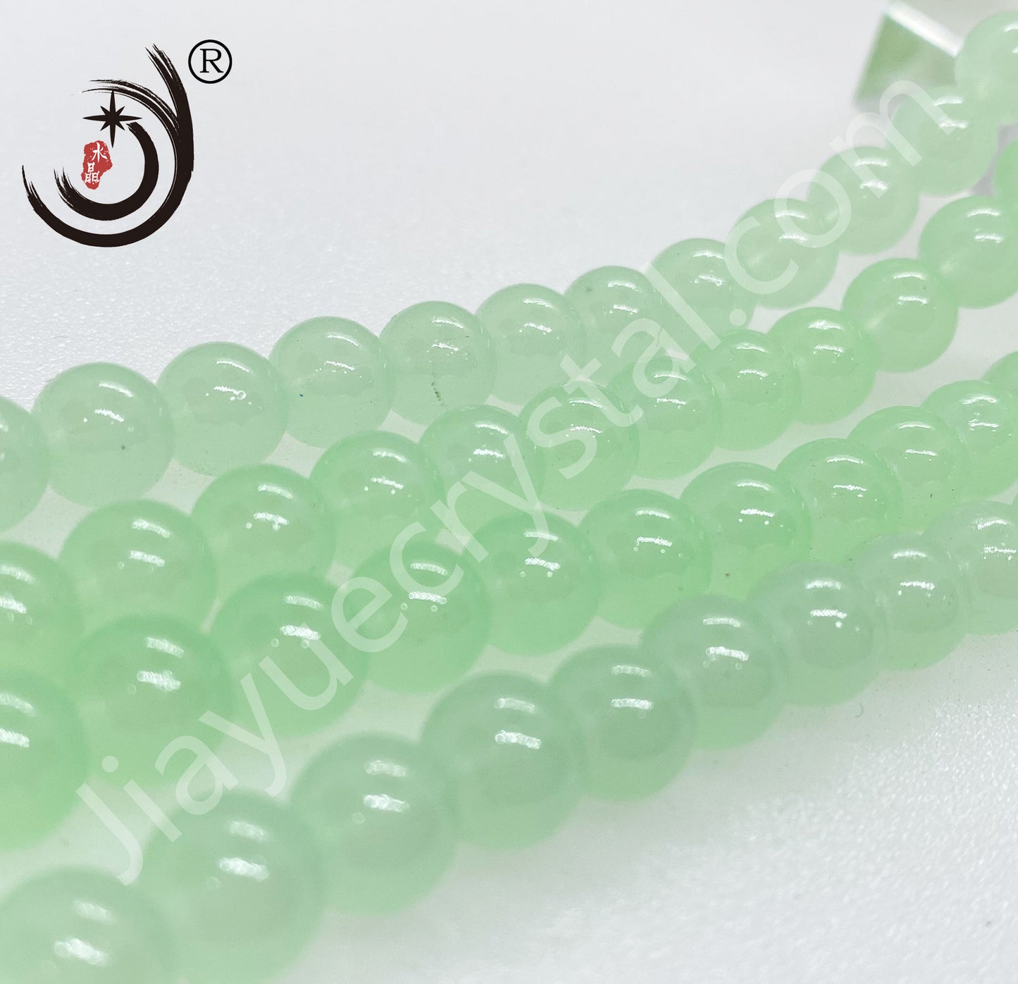 8MM Paint Color Beads Round Glass Crystal Beads Wholesale For DIY Jewelry (19700)