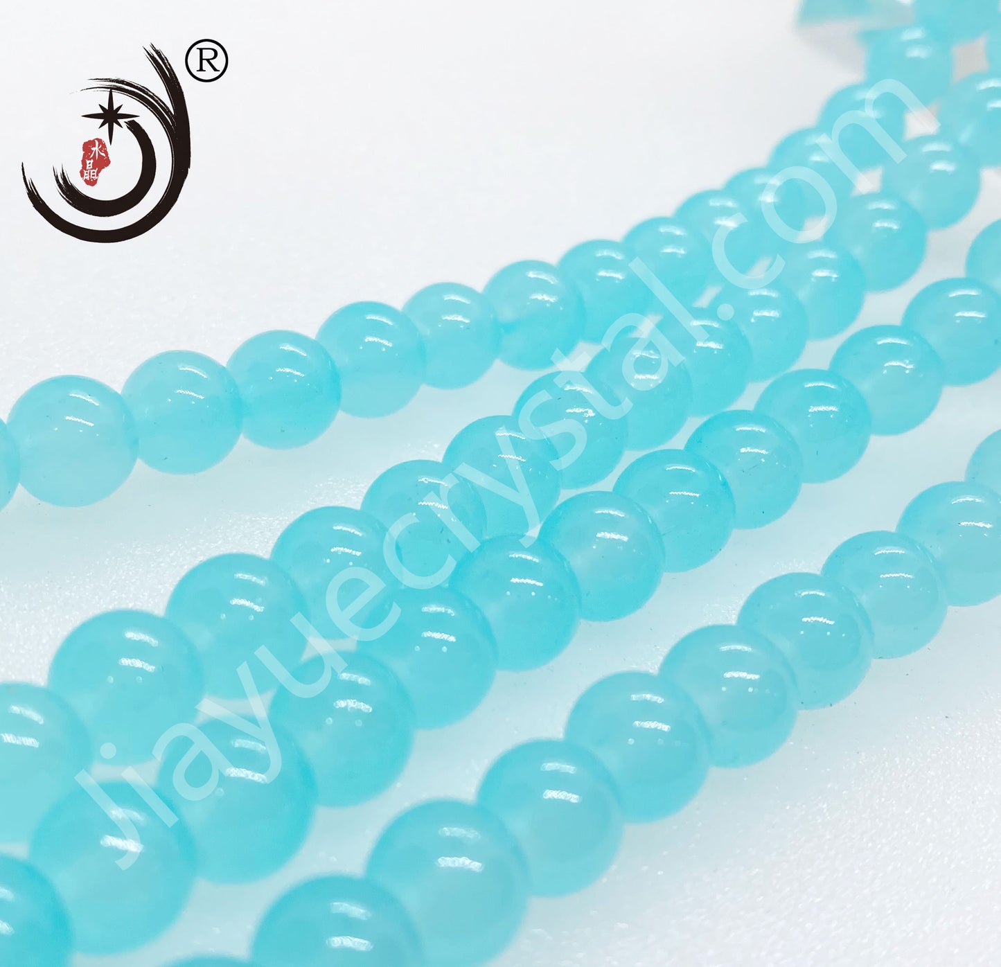 8MM Paint Color Beads Round Glass Crystal Beads Wholesale For DIY Jewelry (19700)