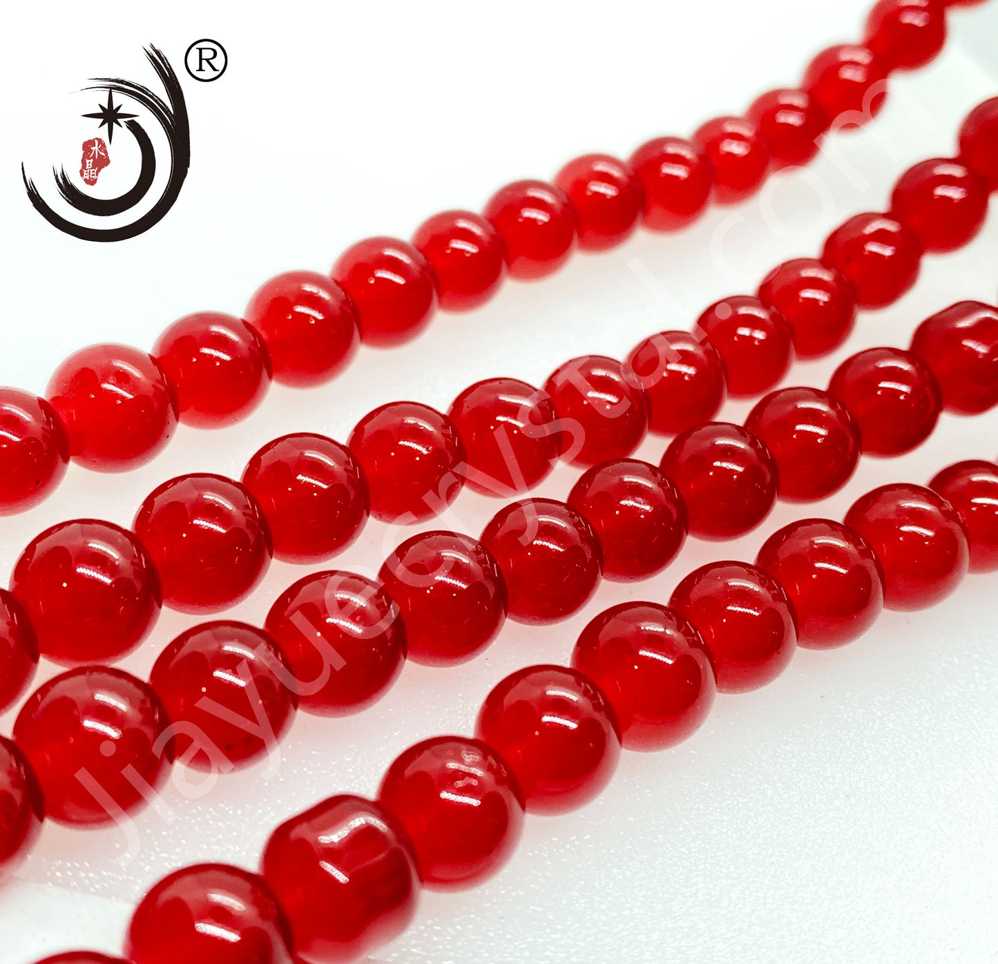 8MM Paint Color Beads Round Glass Crystal Beads Wholesale For DIY Jewelry (19700)