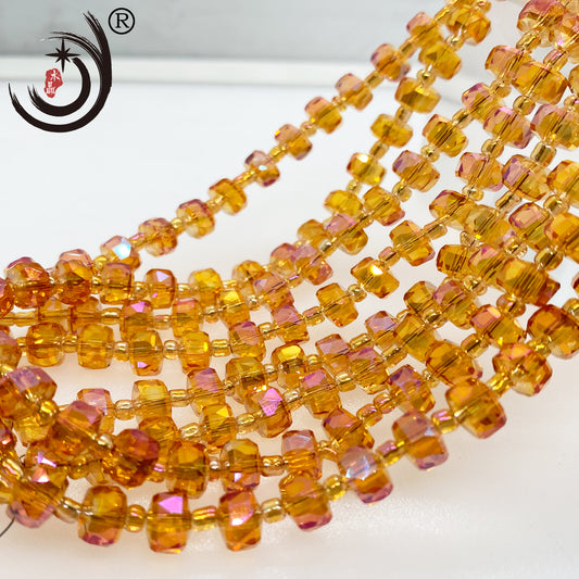 6MM/8MM Wheel Beads Crystal Glass Beads Whole Sale For DIY Jewelry (10117）